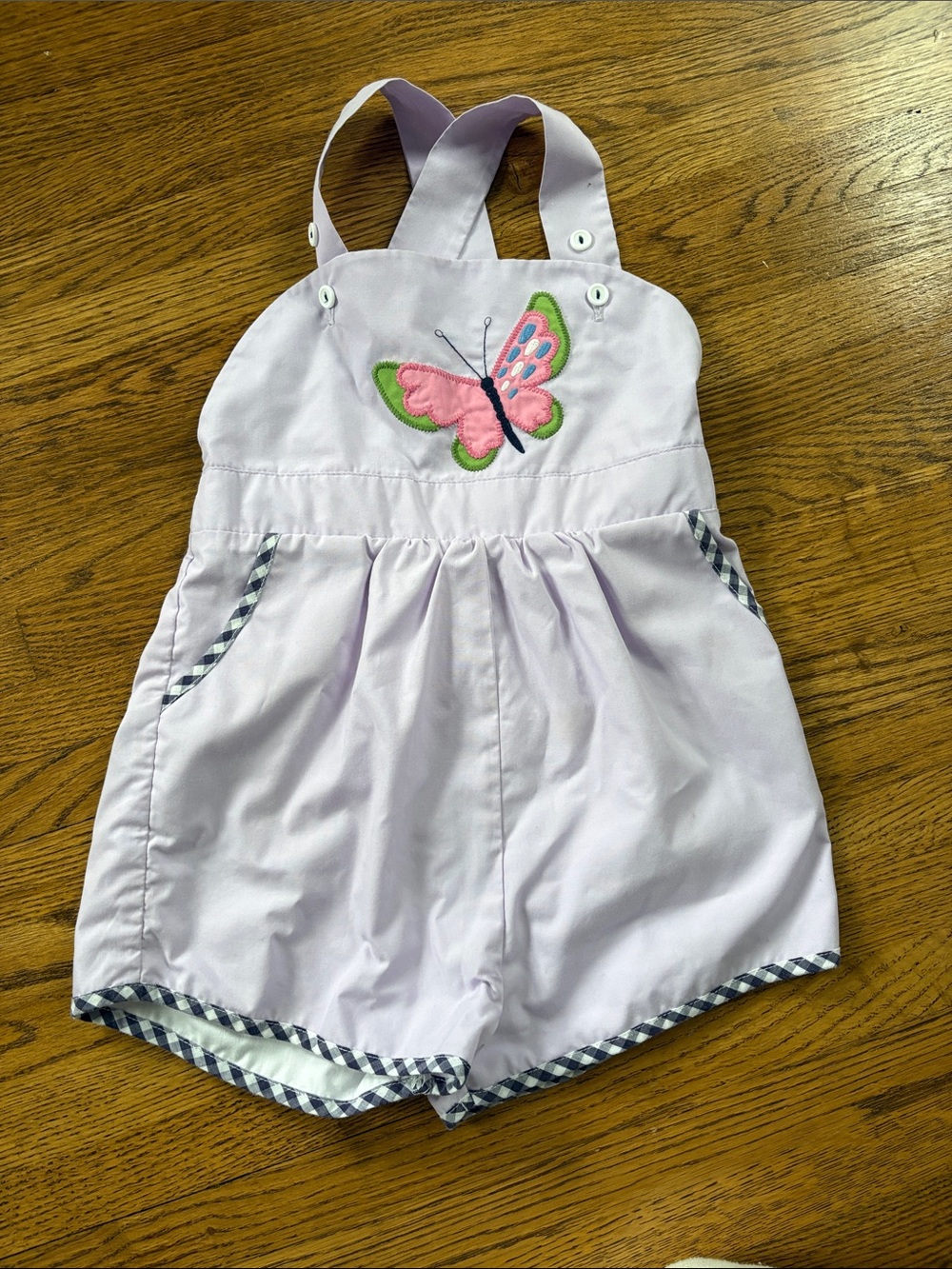 TBBC Ruthie Romper 4T Lavender Butterfly